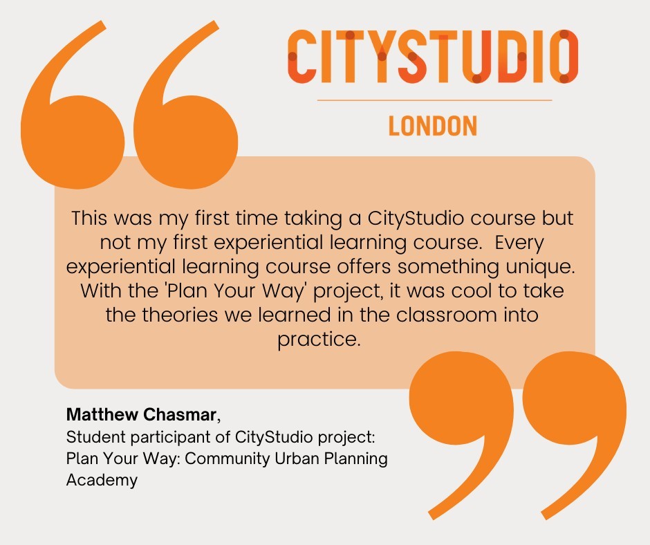 CityStudioLdn's tweet photo. What can experiential learning do for YOU? Check out what students that worked with CityStudio have to say! City of London, Ontario - Municipal Government Brescia University College Huron University King's University College at Western University Western University https://t.co/vLPHX3dSjq