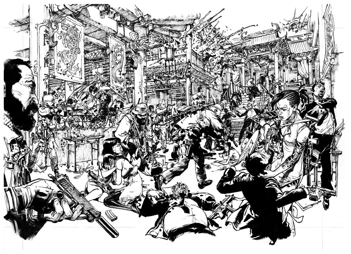 CyberpunkSF's tweet photo. "Spy Games: Dissidents", story by Jean David Morvan and art by Kim Jung-gi (김정기) - 2014 https://t.co/VCQiGEactO
