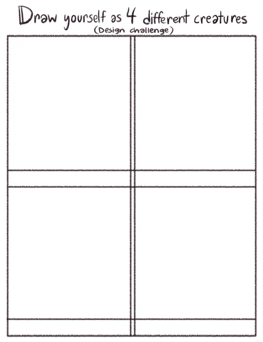 Suggest a creature for me to draw myself as! >:3c 