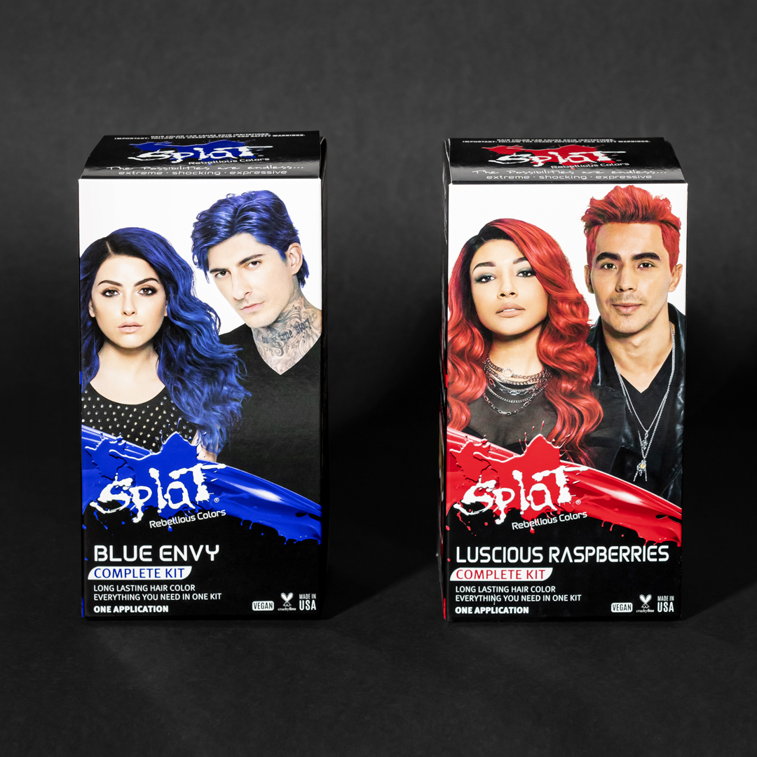 splathaircolor's tweet photo. 'Luscious Raspberries' & 'Blue Envy' new packaging, same amazing formula! ❤💙
Available @walmart
#Splatsquad #SplatHair #SplatHairColor #SplatHairDye #punkhair #redhair #punkstyle #crueltyfree #bluehair #topsalon #coloredhair #SignatureTone #redhairdontcare https://t.co/tBMF30V04R
