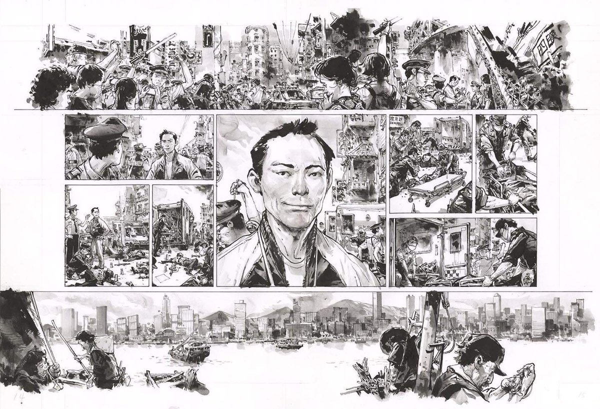 CyberpunkSF's tweet photo. "Spy Games: Dissidents", story by Jean David Morvan and art by Kim Jung-gi (김정기) - 2014 https://t.co/VCQiGEactO