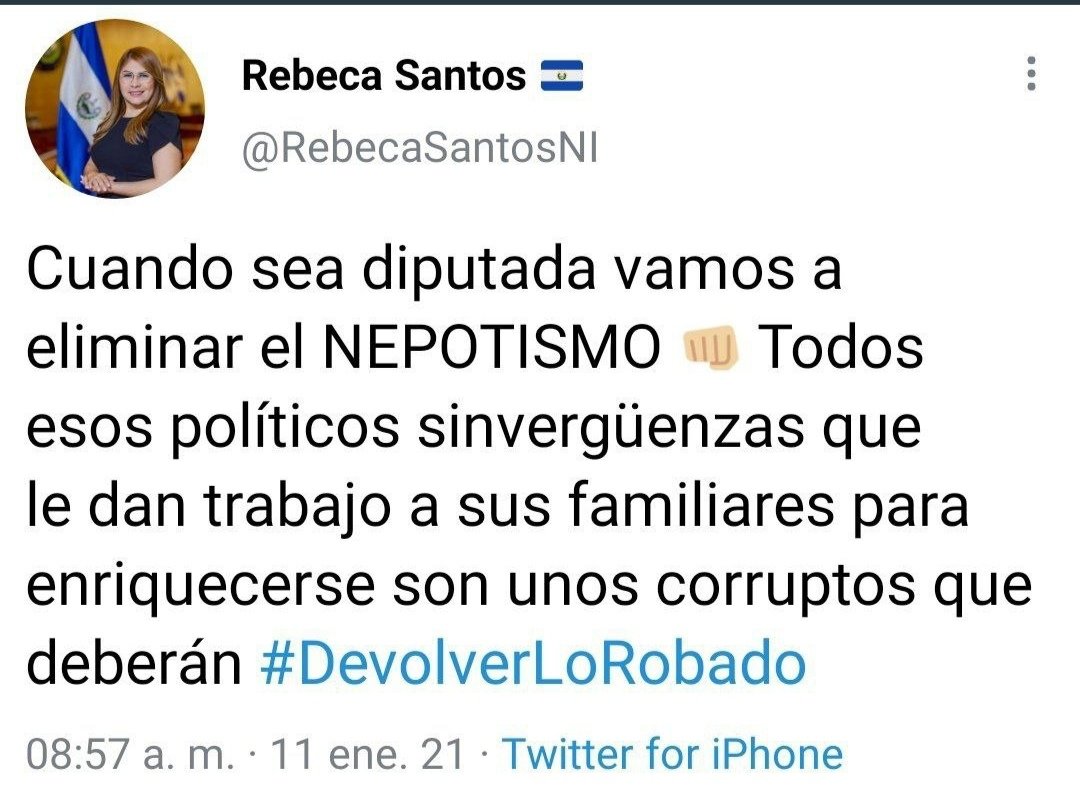eybonluis's tweet photo. Hola diputada @RebecaSantosNI 😊

Saludos le manda el pueblo!

Y quiere saber su opinión acerca de este caso... 

👇 https://t.co/YPokUuvak1