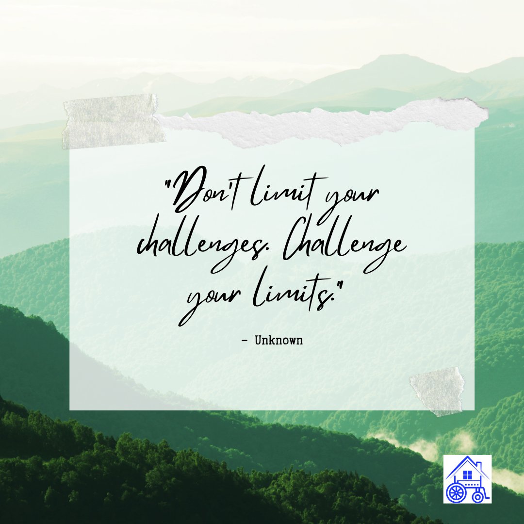Homes2Assist's tweet photo. “Don’t limit your challenges. Challenge your limits.” – Unknown https://t.co/3XojTam7Ty