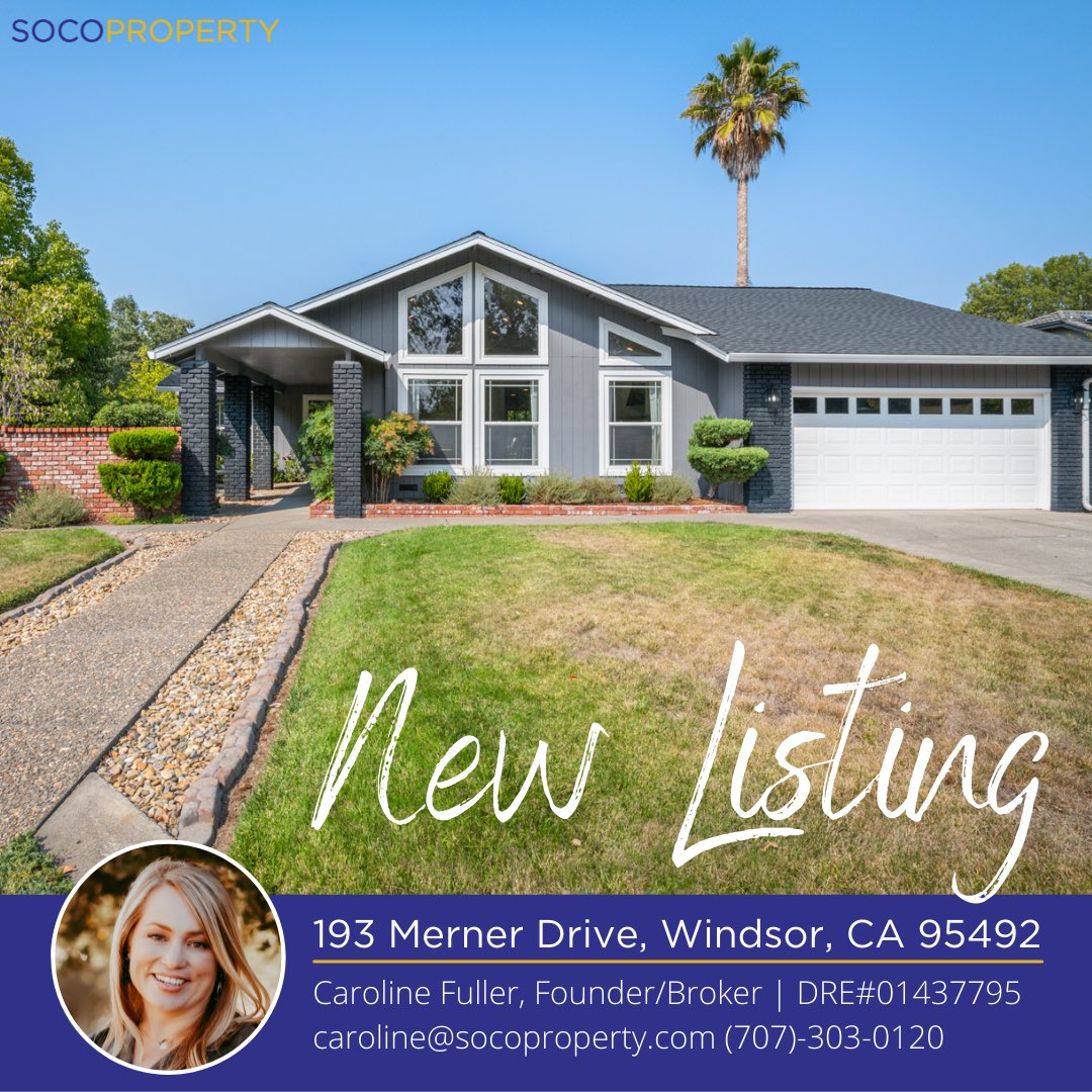 ✨New✨Listing! 4 🛌 | 2 🛁 | 1,938 sq ft 🏠 Freshly renovated single level east Windsor home on over a third of an acre. Vacation or staycation! 

#SOCOPROPERTY #sonomacounty #sellingsonomacounty #sonomacountyrealestate #homesweethome