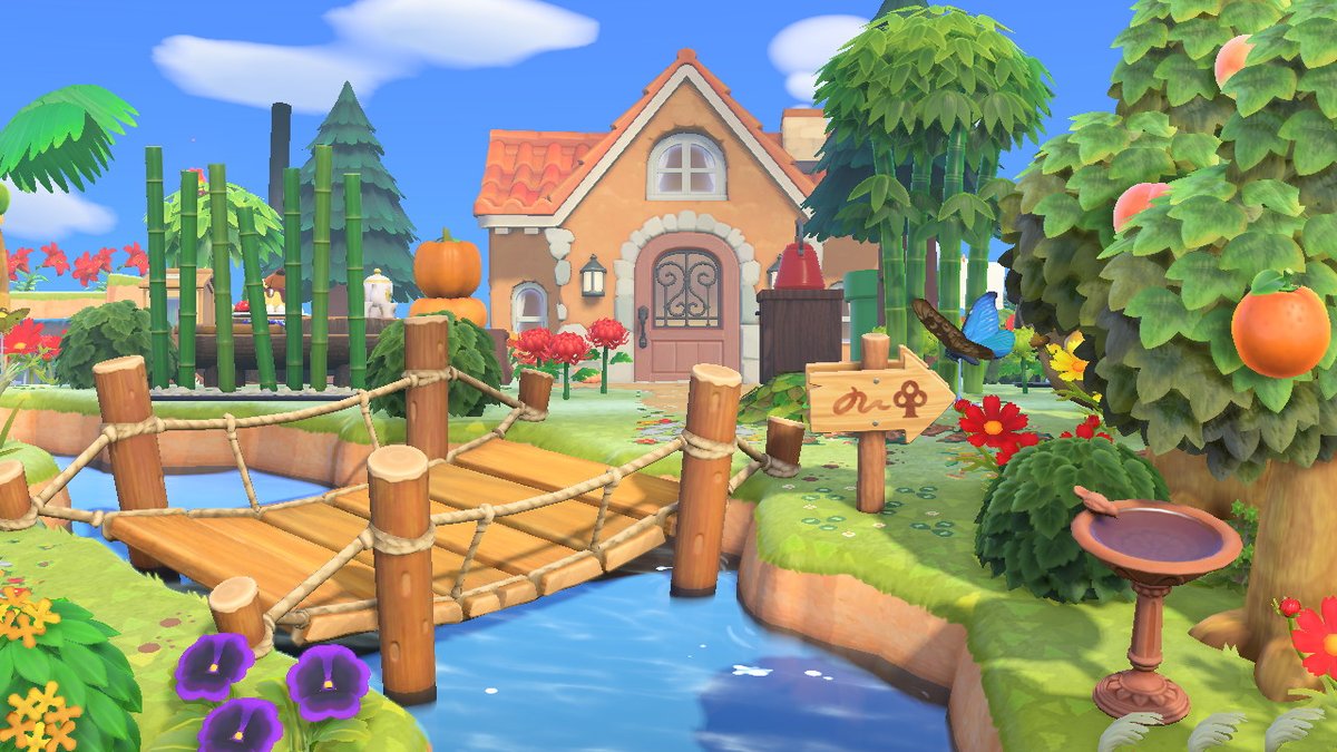 spacnh1's tweet photo. Just finished my colourful tropical themed island, Sandy Cove. Points of interest include a music store,floral shop, and Inn.  Lots of lookout points and stone ruins.                                                         DA: 6074-0148-5583. #AnimalCrossing #ACNH #NintendoSwitch https://t.co/D7t2s3ctjT
