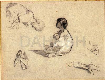 Happy Birthday to Eugène Fromentin born in La Rochelle, France. He was especially known for his paintings and writings of Algeria, which he visited three times from 1846 to 1853. 

Eugène Fromentin, “Studies of Arab Children”