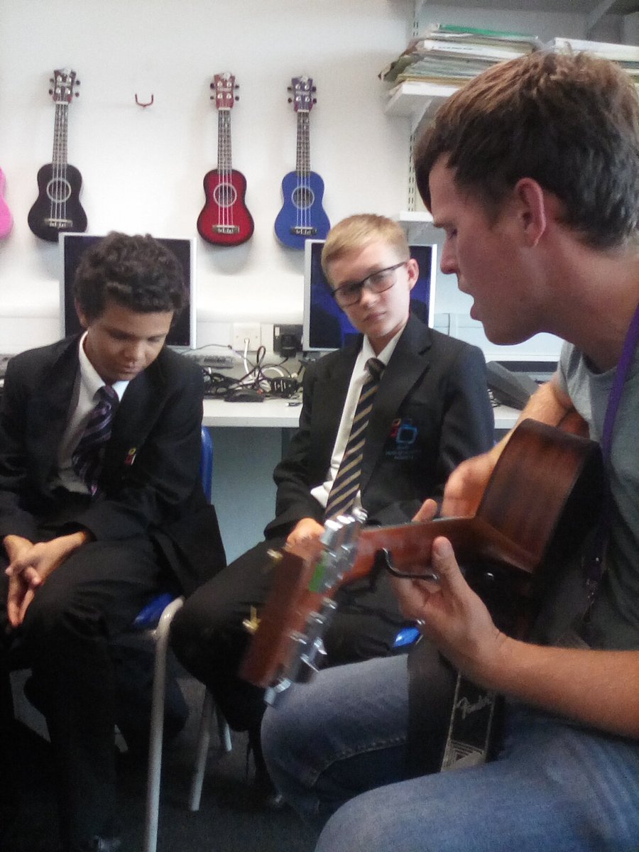 What a fantastic day! Inspiring song writing workshop for Year 8 students with <a href="/RichCottell/">Rich Cottell</a> Great to see students collaborating and writing such great lyrics today. Looking forward to hearing the songs develop beyond today! <a href="/SouthNottsAcdmy/">SNA</a> #songwriting #inspired #TheSNAWay