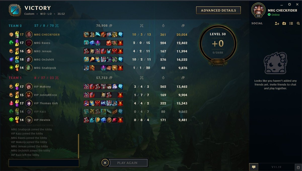 Another win in the bag today against <a href="/viperioesports/">Viperio</a> 
Quote of the day: "Guys I ate some chill before this game and my nose is broken, can we please pause for a sec?" 😃 <a href="/SnabiLoL/">Snabi</a>