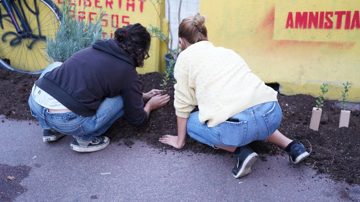 CridaSabadell's tweet photo. 🌳 TRIEM LA VIDA❗️

Avui hem dut a terme una nova acció, en el marc de la campanya #TriemLaVida, per denunciar el projecte del nou pàrquing del Passeig.

🌱 Engeguem un concurs d'idees:

Què hi faries tu al calaix de ciment del Passeig❓

#MenysCotxesMésVida

Més informació ⤵️ https://t.co/GjgnjtH35E