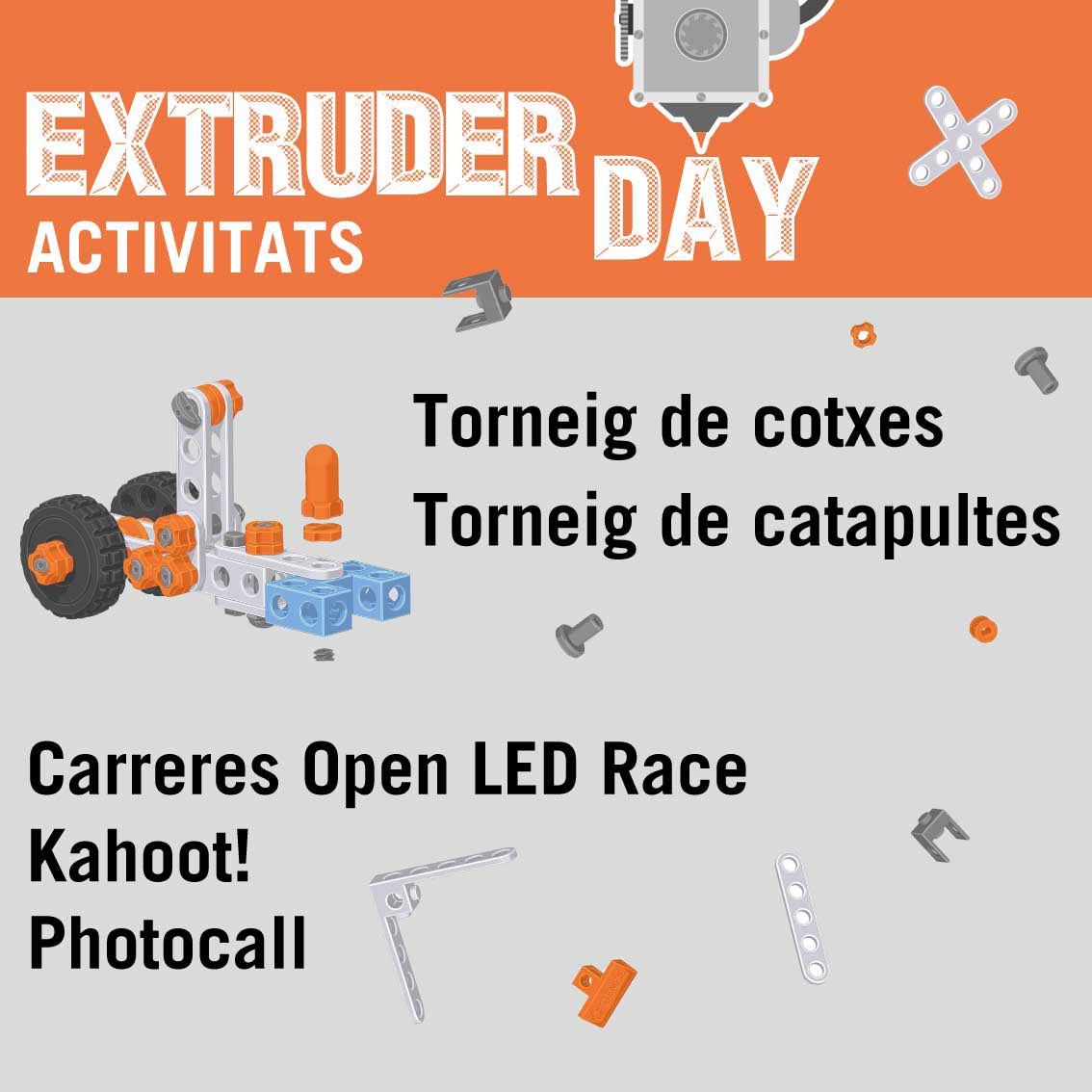 A l'#extruderday2021  a part d'imprimir #STEMFIE podràs jugar i participar en les activitat i guanyar premis a càrrec dels nostres col·laboradors.
<a href="/tr3sdenou/">Tresdenou</a>
#GRABLASER
Duo3D duo3d.es

 T'esperem
#extruderday2021