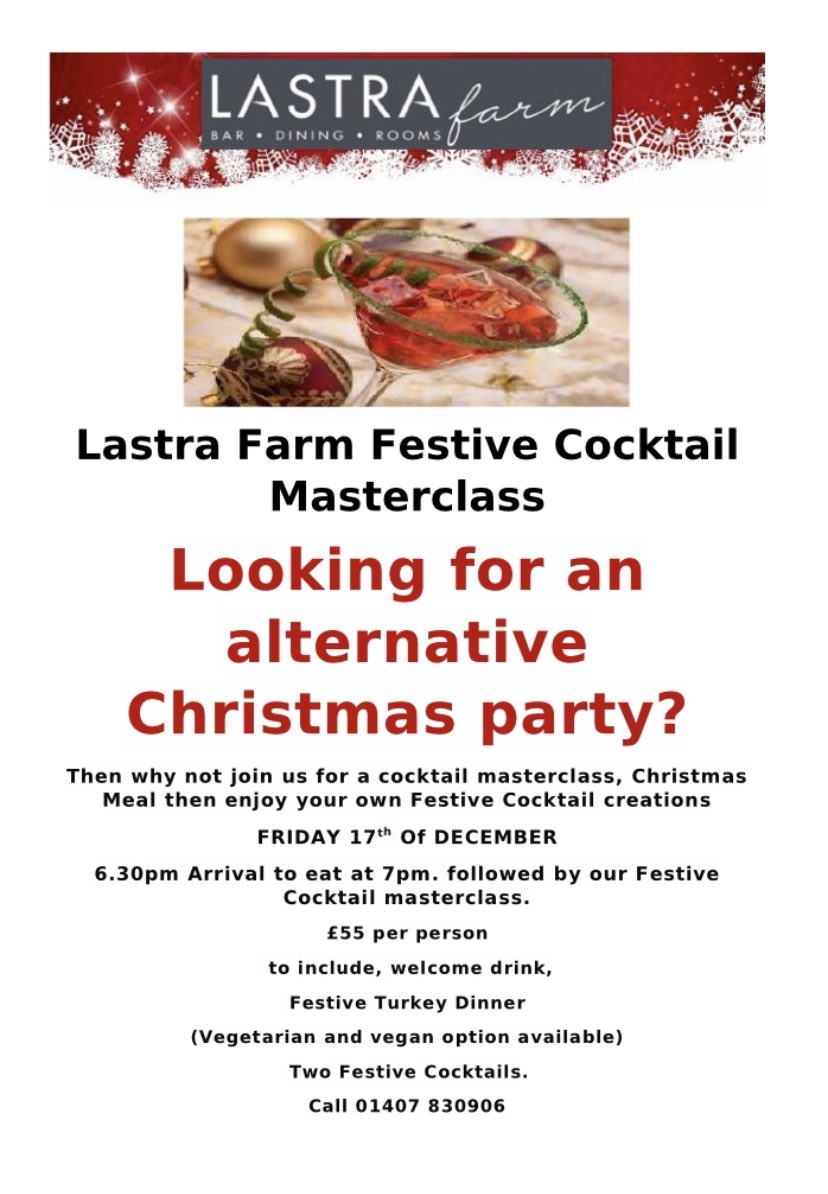 LastrafarmHotel's tweet photo. #cocktail #Anglesey @LastrafarmHotel #christmas https://t.co/7U9AlopKrs