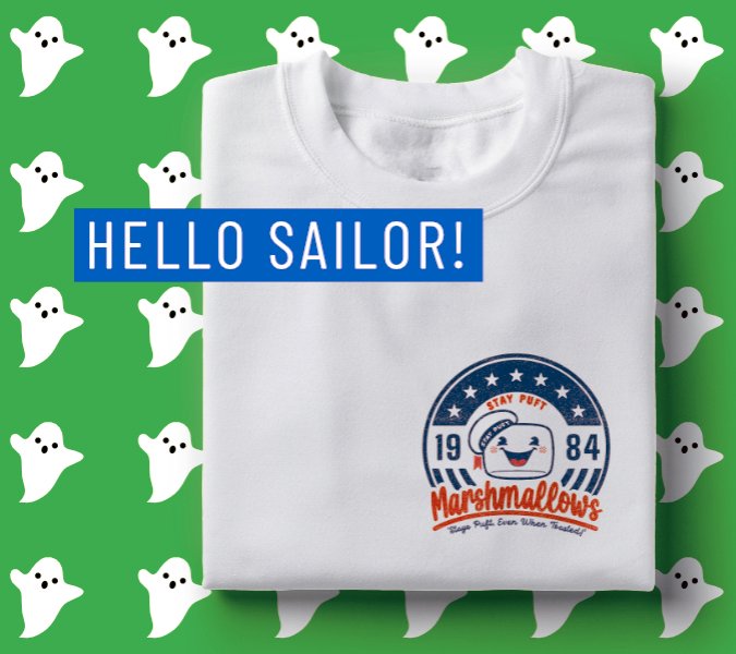 CharacterBoxUK's tweet image. I'm terrified beyond the capacity for a rational post
Get toasted this spooky season with this Mr Stay Puft inspired tee
characterbox.co.uk/products/no-it… #ghostbusters #film #spookymonth  #OOTD