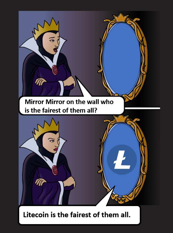 MASTERBTCLTC's tweet image. Litecoin is the fairest cryptocurrency of them all, even fairer than bitcoin. 

$LTC #Litcoin #10yearsLTC