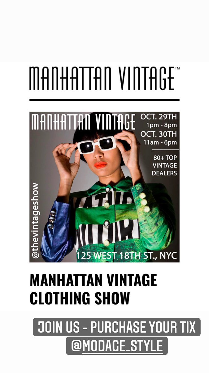 Modage_Style's tweet image. 🙌🏾🙌🏾 - We can’t wait to see several of our favorite vintage professionals at the @thevintageshow - we are on the hunt for unique kimonos 👘 #vintagevibesonly