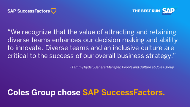 HopeBailey214's tweet photo. Coles Group, a retailer with over 120,000 team members, processing more than 21 mn customer transactions each week, completed a major HR transformation with SAP SuccessFactors deploying all modules at once in just 18 months. @SuccessFactors #SAPHXM https://t.co/F7hMUmKQ4H https://t.co/glX8GIvfgW