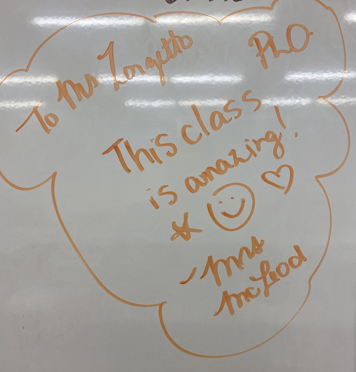 Happy to come back to my class at the end of the day and see this amazing note left by the music teacher <a href="/Chedoke_HWDSB/">Chedoke School HWDSB</a>. Yes, yes they are!! I’m a lucky teacher.