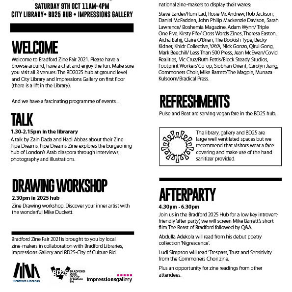 Bradford Zine Fair tweet media