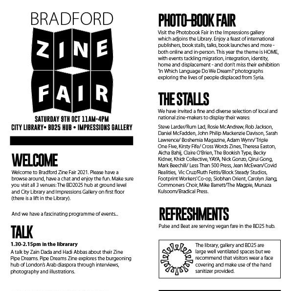 Bradford Zine Fair tweet media
