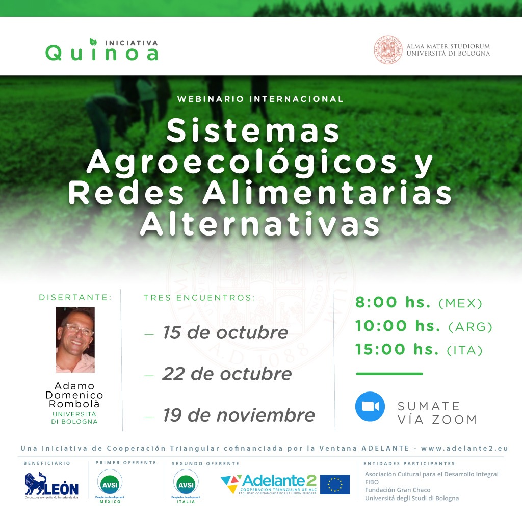 AGENDÁ • TE ESPERAMOS 💬
Curso con <a href="/Unibo/">Università di Bologna</a> a través de @ADELANTE_UE_ALC

------------
❗Inscripciones disponibles (gratuitas)

👉🏼Para los viernes 15 y 22
bit.ly/sistemasagroec… 

👉🏼Para el viernes 19 de noviembre
bit.ly/sistemasagroec…