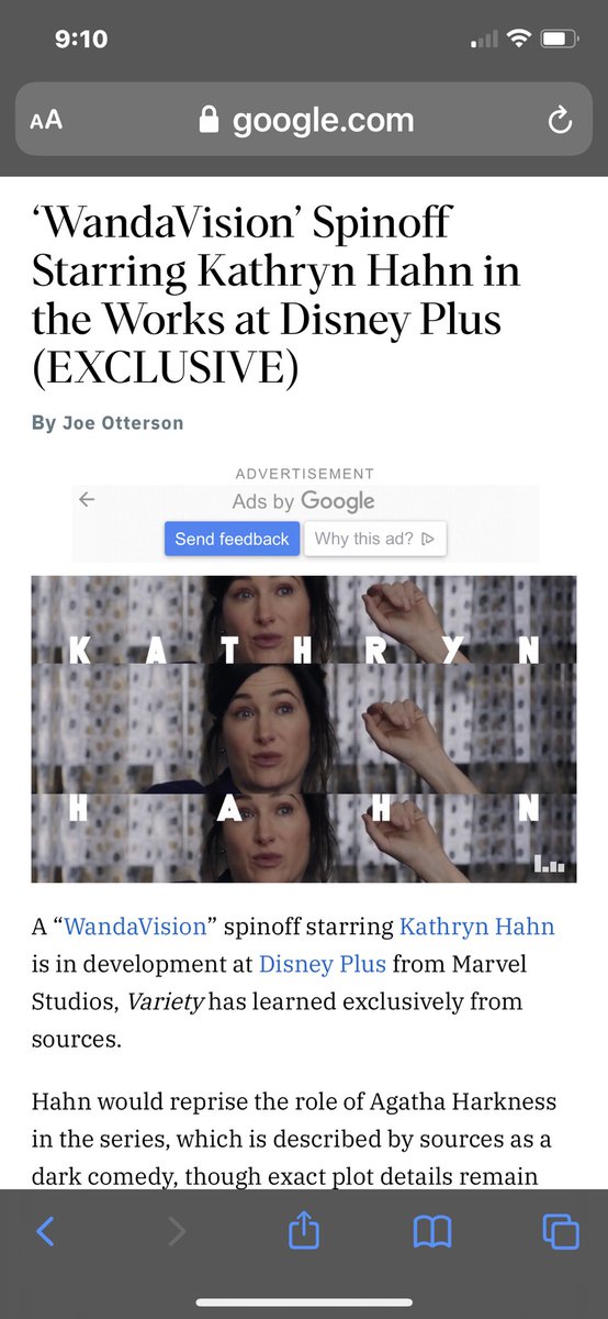 Oooooohhhh yes #KathrynHahn #wandavisionspinoff Go go!!