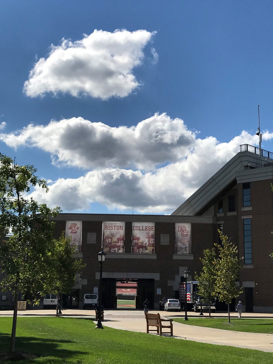 A Lovely Day on the #BostonCollege Campus 1:00 PM #AlumniStadium