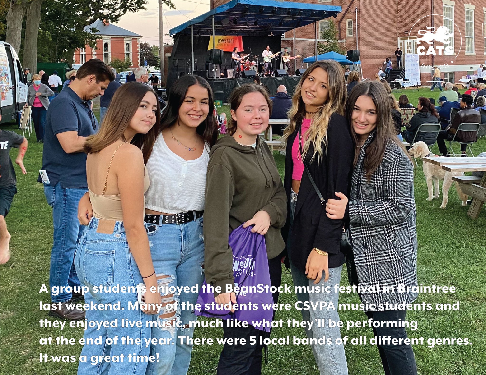 CATSAcademy on X: CATS Academy-Boston students attend the BeanStock Music  Festival in Braintree last weekend.  / X