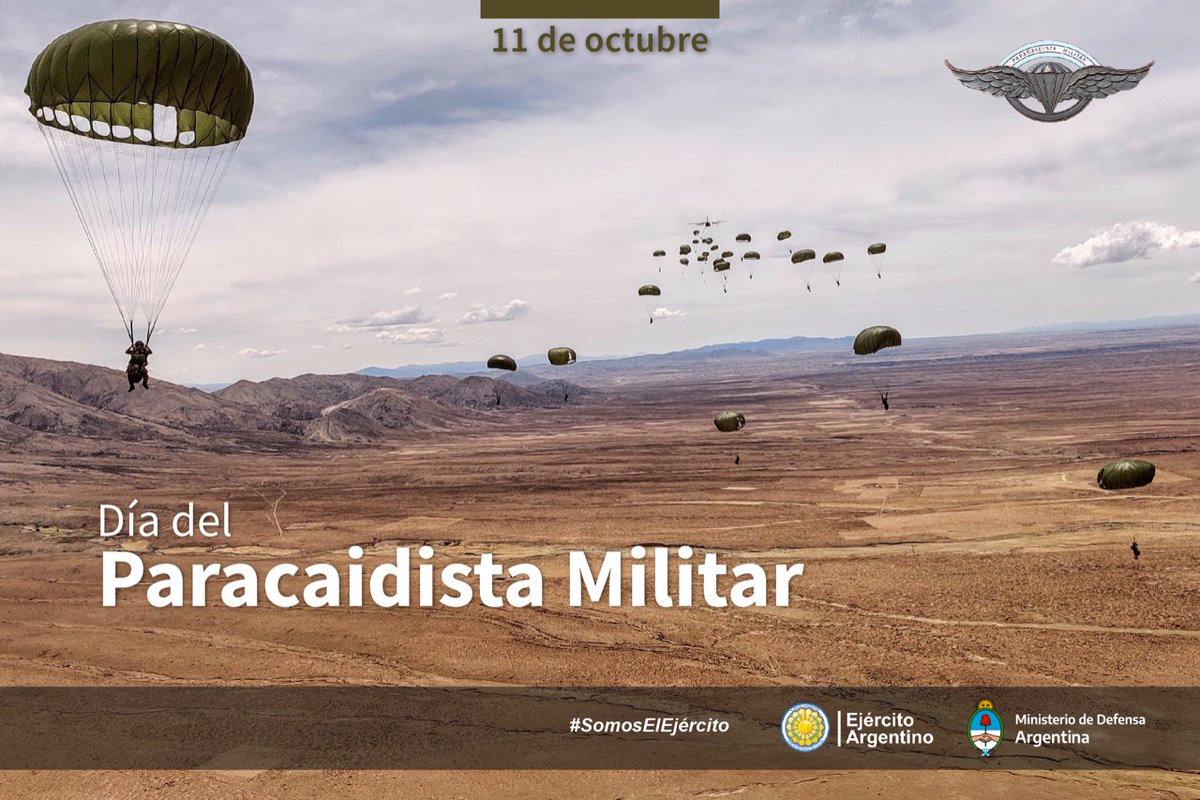 11 de octubre
Día del Paracaidista Militar
#SomosElEjército