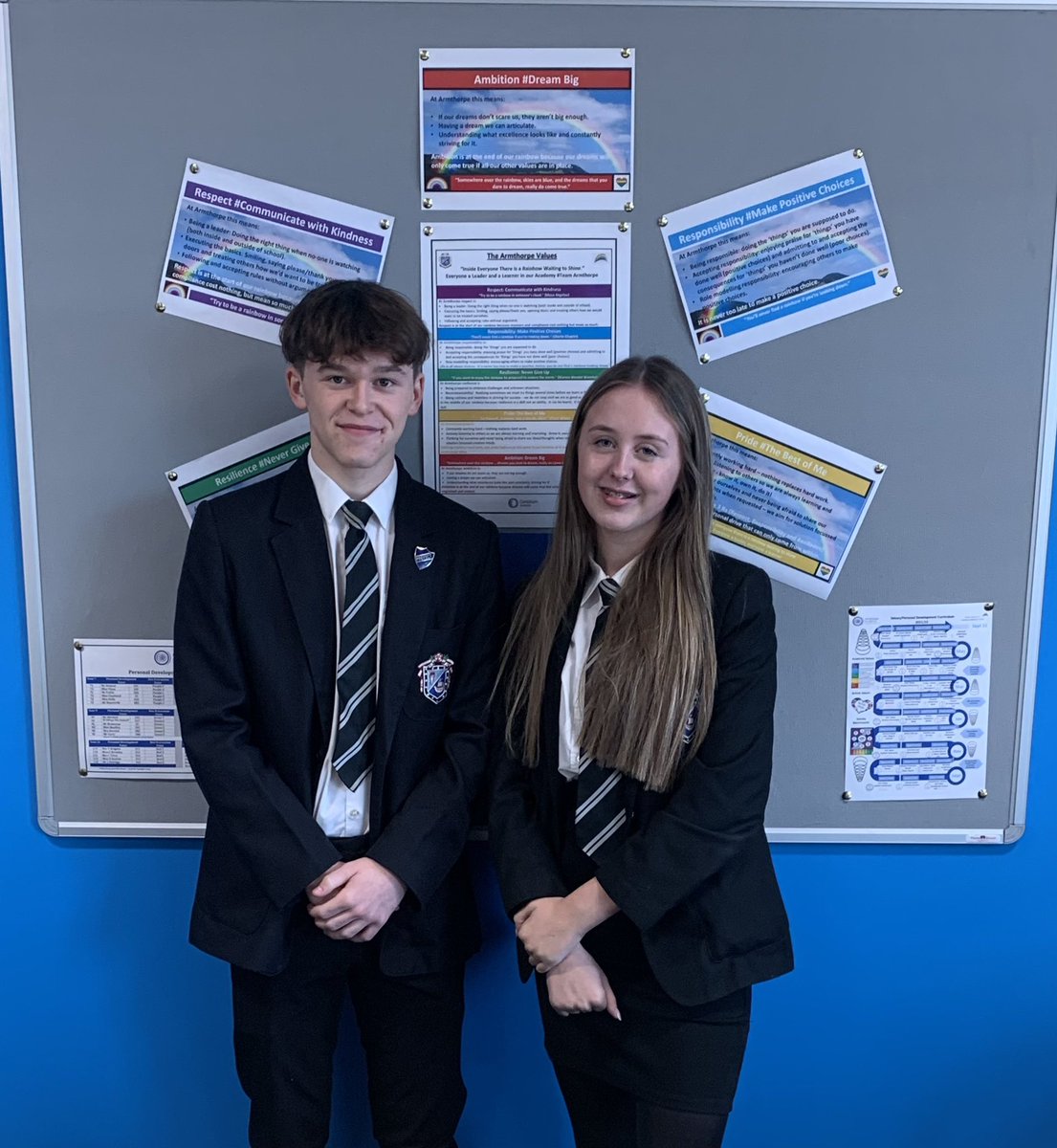 Introducing our Head Girl and Head Boy for 2021-22. Well done Millie and Harvey, both the absolute embodiment of our school values. We can’t wait to hear you speak with Mrs Robbins to prospective new families at our Open Evening next Thurs 💙🌈