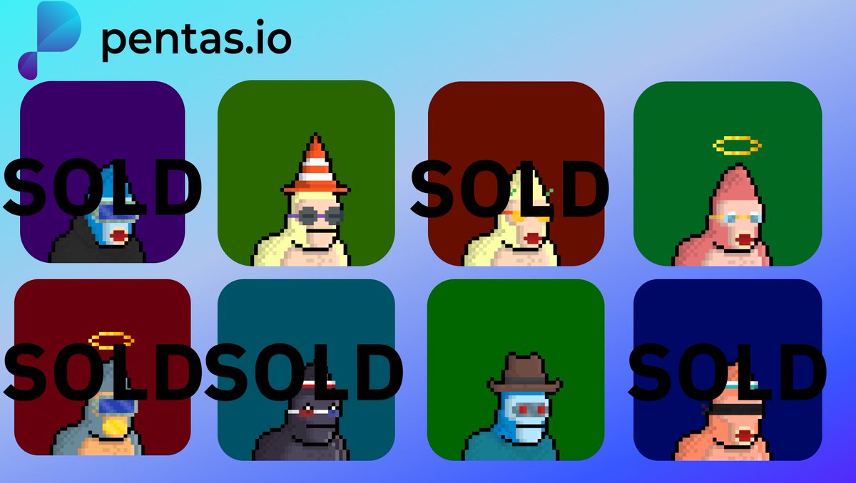 AstroNuts69's tweet photo. Degen Gorillas recently landed at @pentas_io!
So far 5 sold, get yours at https://t.co/38h4PRoWpS 🔥🔥🔥🦍
#nftcollector #nftart #NFTartist #NFTGiveaways #NFTartists #NFTcollectibles https://t.co/ONBFvSH6Ga