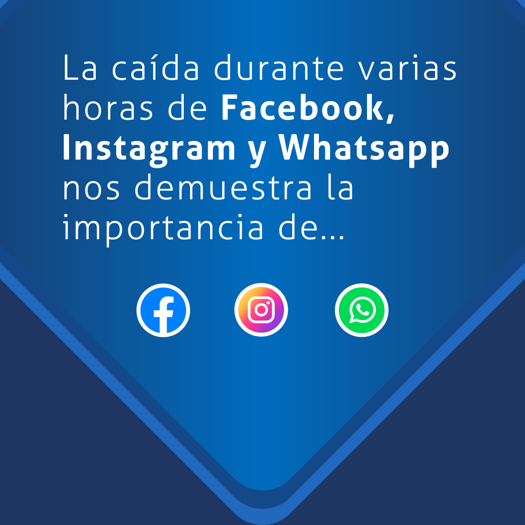 creatistech's tweet image. Presencia digital no debe limitarse a #RedesSociales. Caída durante horas de Facebook, Instagram y WhatsApp demuestra  importancia web eje clave ecosistema digital. Juntos podemos crear estrategia #mercadeodigital ganadora para tu marca. creatis-tech.com #DigitalMarketing