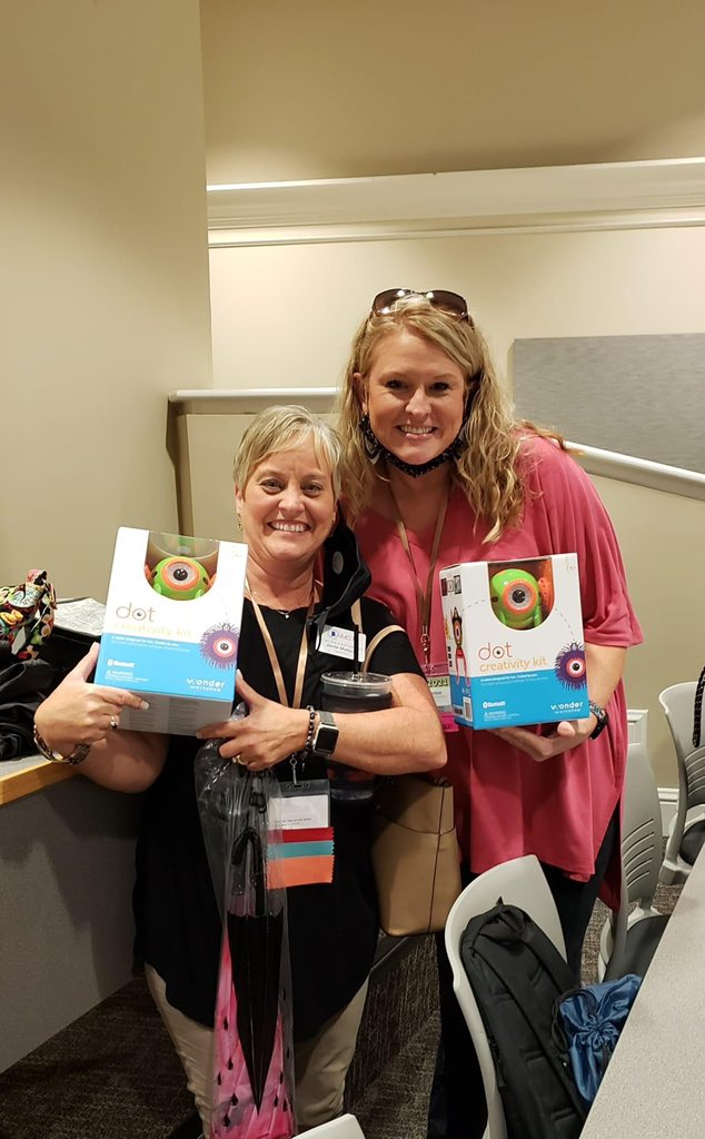 <a href="/MrsThornton06/">Ashley Thornton</a> &amp; <a href="/JerrieMattox/">Jerrie Mattox</a> racking up at #SERC2021 with door prizes! <a href="/AlexanderCityS1/">Alexander City Schools</a> <a href="/JP_Wildcats/">Jim Pearson School</a> <a href="/amstiAUsome/">AMSTI-AU</a> <a href="/SCOREAuburn/">S.C.O.R.E. Auburn</a>