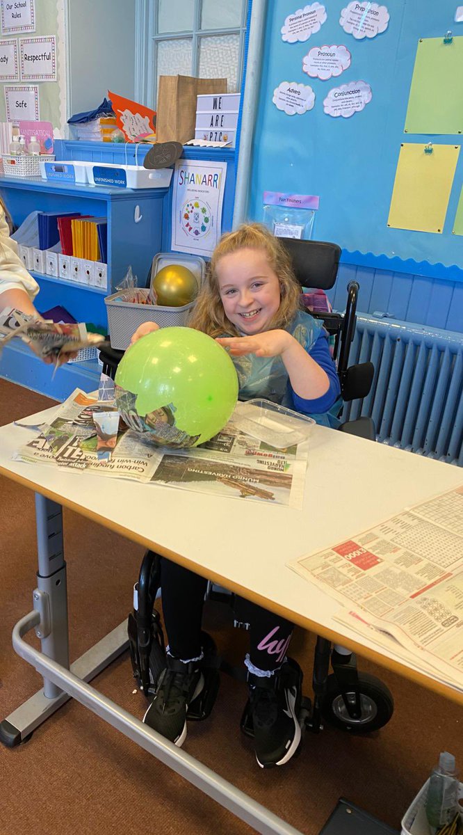 StAndrewsFraser's tweet photo. P7C’s topic this term is the Solar System. They have been learning about scaling and how planets would look if they were real life objects. They then took their knowledge of scaling and made their own scale model of the planets using paper mashay. They had so much fun 😁🚀🌍🪐💫 https://t.co/QlnAZxrd8t