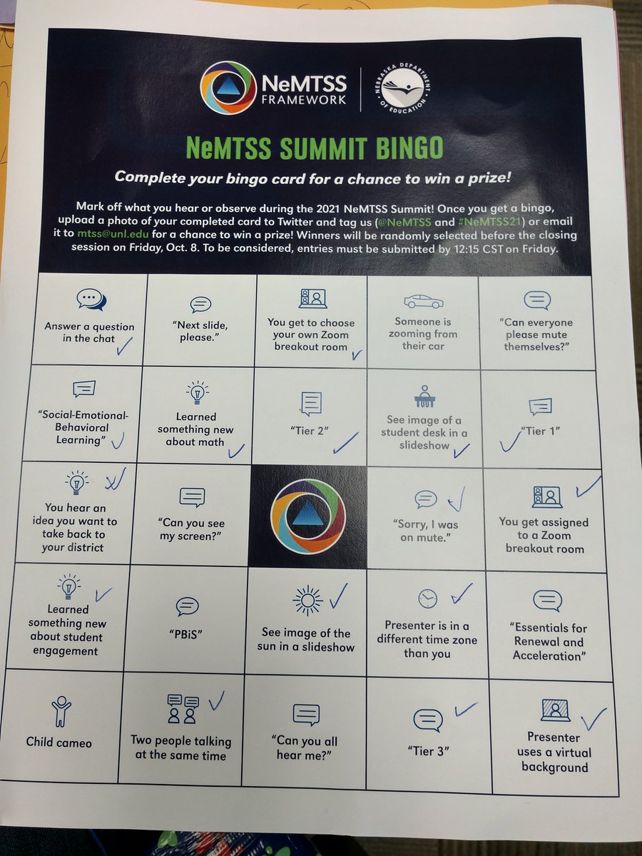 MrsRMullen's tweet photo. @NeMTSS @NeMTSS21
BINGO! https://t.co/hfHKzooeGD