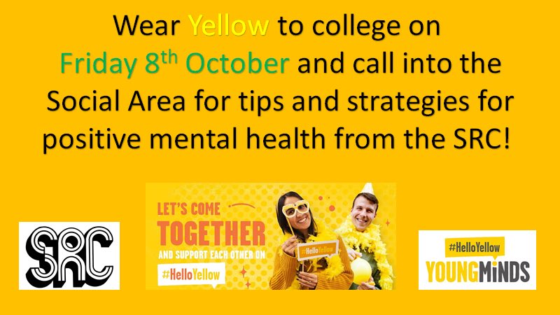 srcholycross's tweet photo. Staff and Students @HolyCrossBury - don’t forget to wear yellow tomo for @YoungMindsUK #HelloYellow #MentalHealthMatters https://t.co/sDoP17xdkt