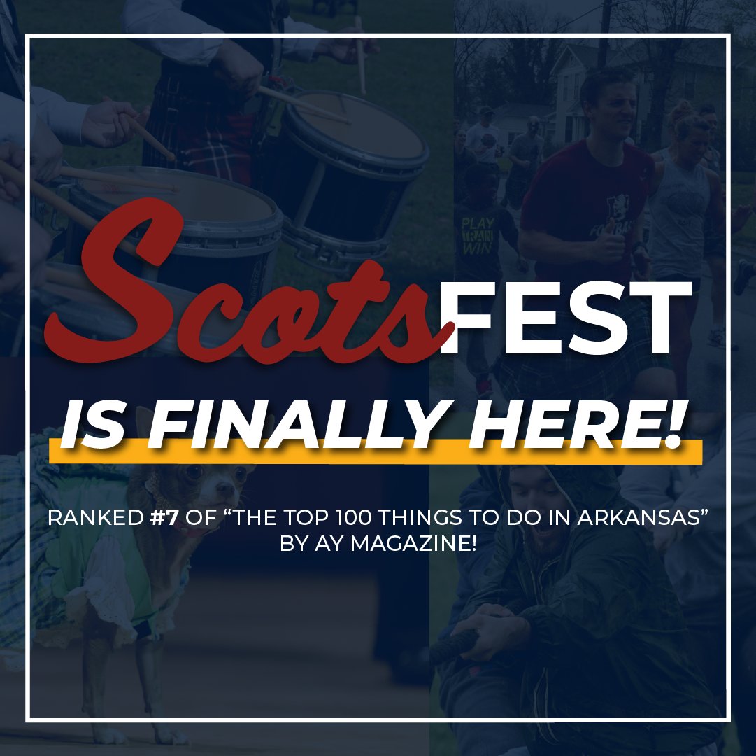 LyonCollege's tweet photo. The wait is over! ScotsFest is here and we can't wait to see you! Come join us from Friday to Sunday in our wide variety of activities and let's enjoy this awesome weekend together!
#ScotsFest https://t.co/FnR4ZYRNGJ