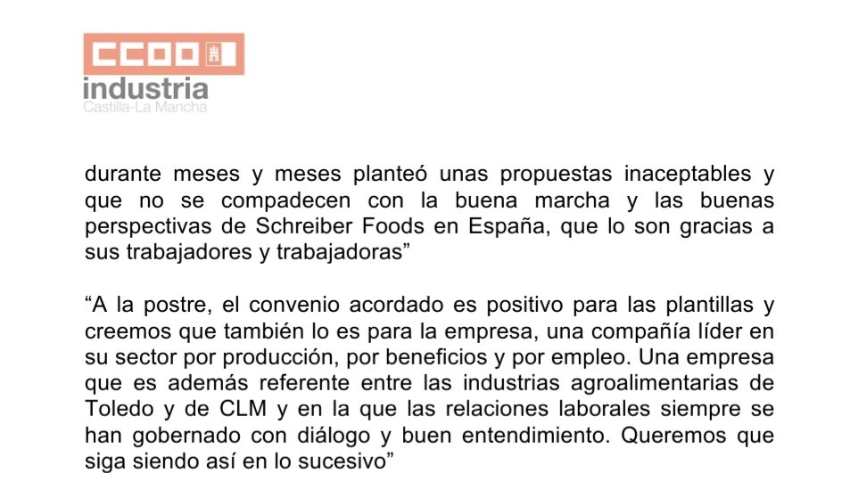 Angel León, secretario acción sindical CCOO CLM tweet media