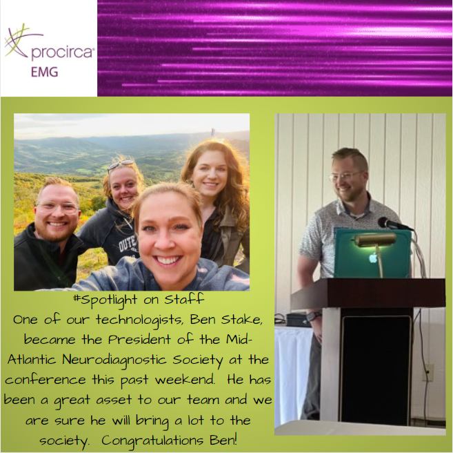 ProcircaE's tweet photo. #ProcircaEMG  #MANS #Midatlanticneurodiagnosticsociety https://t.co/o9Vq2X7vzh