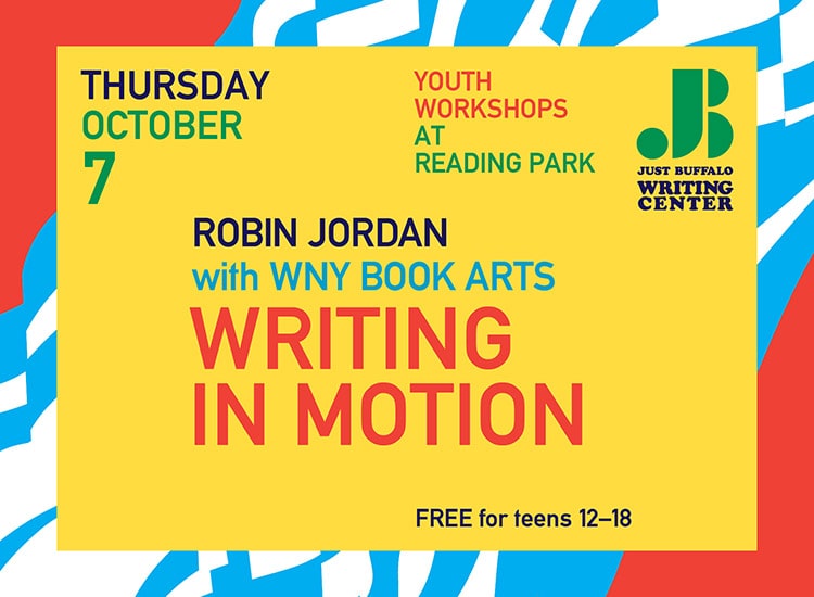 Join <a href="/justbuffalolit/">Just Buffalo Literary Center</a> <a href="/WNYBookArts/">WNY Book Arts Center</a> &amp; the Library for a writing workshop at the downtown Central Library today, Thursday, Oct. 7 at 4:30 pm! Learn to make your own travel journal and begin your own writing-in-motion practice. Free! 

Presented with support from <a href="/NYSCArts/">NYSCA</a>.