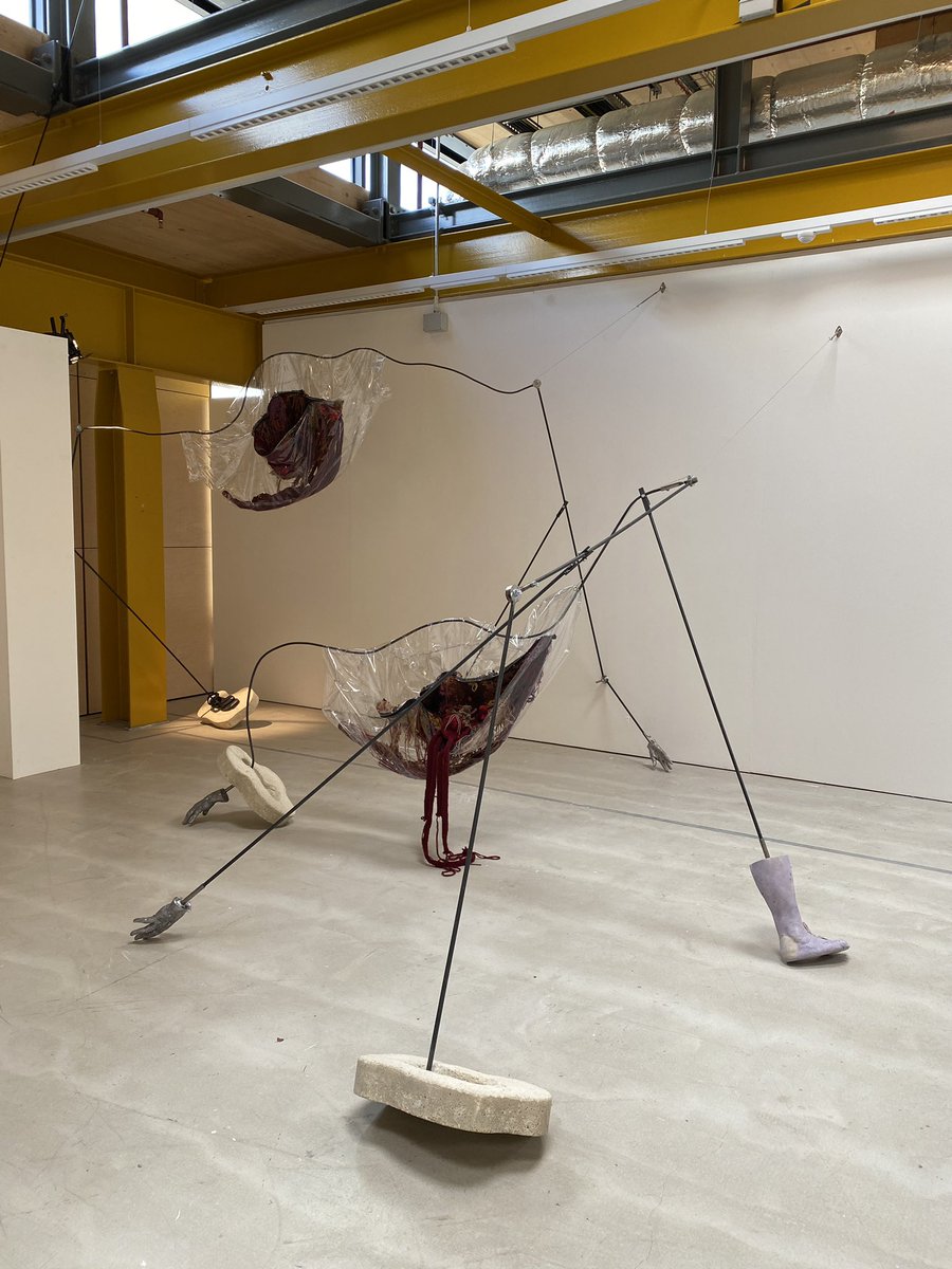 loubakerartist's tweet image. #Partsofme, 2021, #walkthrough #video #Knitting, #PVC, #steel, #lead, #concrete, #myshoes, #nutsandbolts #Installed at the #MADegreeShow, @BathSpaUni #Locksbrookcampus
#mafineart #research #ensemble #sculpture #process #materiality #ambiguity #douglas 

youtu.be/brLyFQQTrEQ