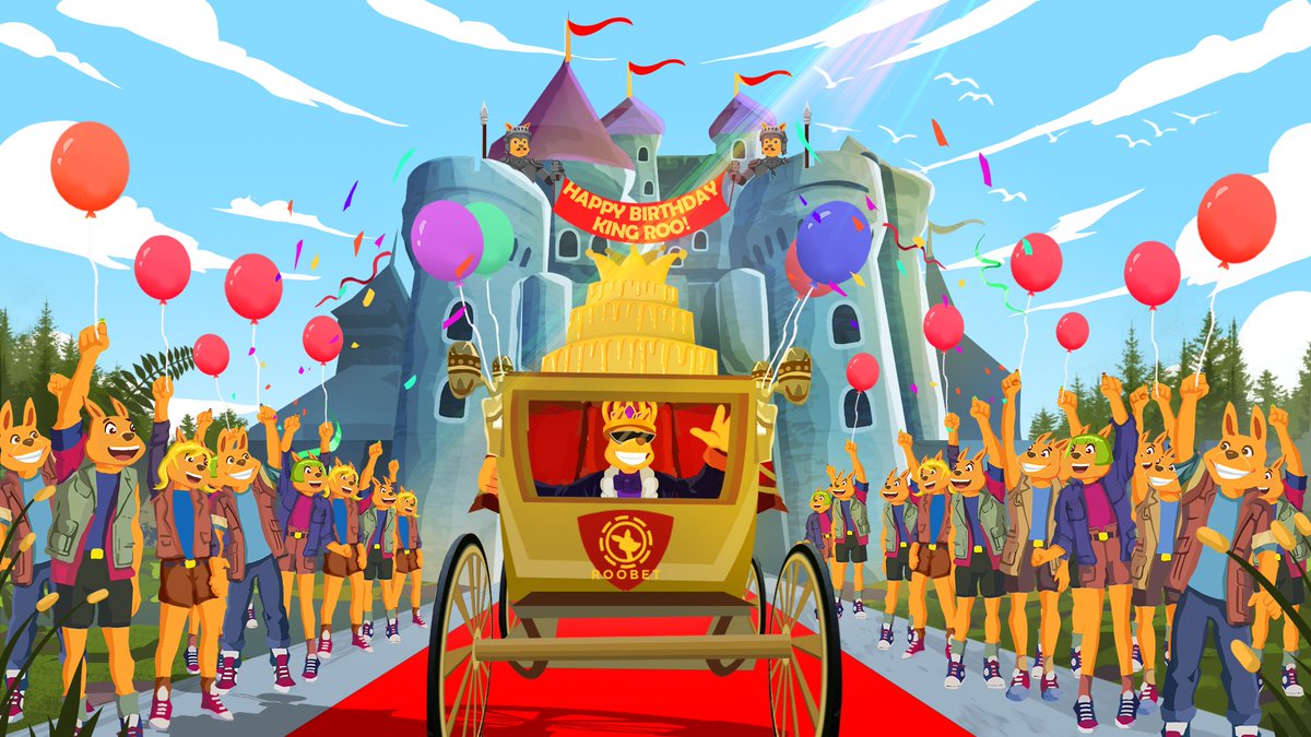 Roobet's tweet image. King Roo is arriving in less than 24 hours to celebrate Roobet's Birthday! 👑

Take the throne and collect a piece of each and every slot spin site-wide for a limited time 💰

Which slot would you play for your birthday?👇🏼
