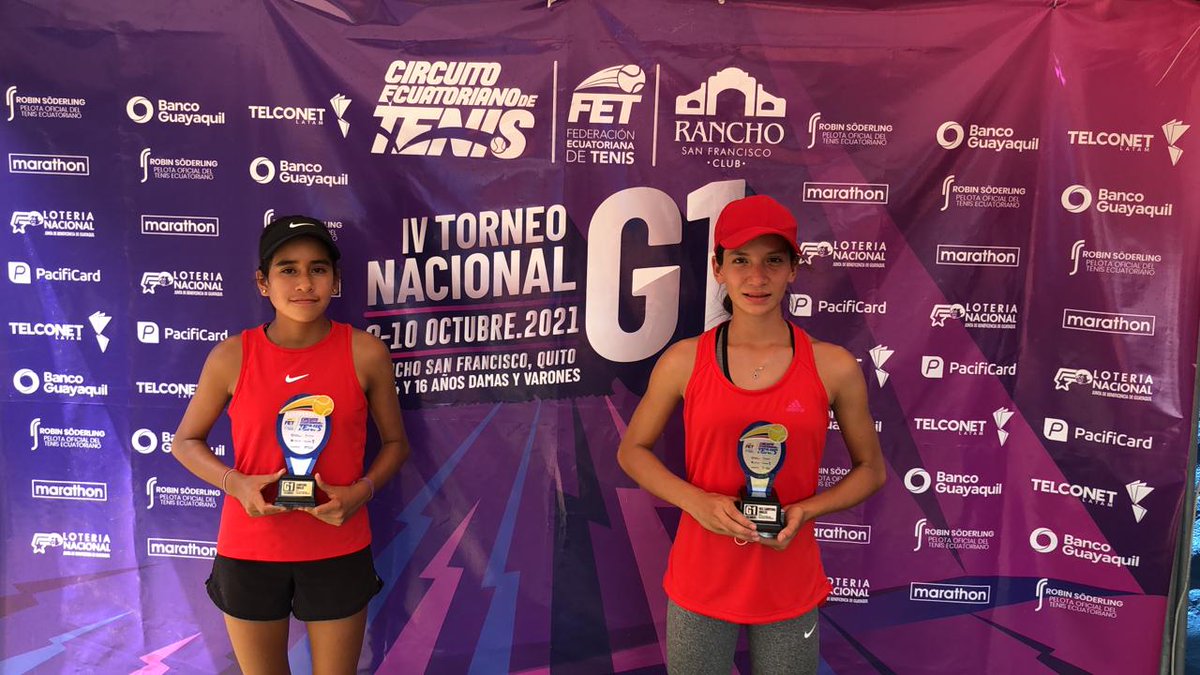 FETenis's tweet photo. IV TORNEO NACIONAL GRADO 1
2-10.OCTUBRE/ CLUB RANCHO SAN FRANCISCO

🏆 Final 12 años damas (7.octubre)
🥇Ana Játiva (GUA) a 🥈Viktoria Monge (GUA) 5-7, 7-5, 6-2

@BancoGuayaquil @TelconetLatam @LoteriaNacJBG  
@marathonsports_  #RobinSoderling https://t.co/DzJqDYqCwx