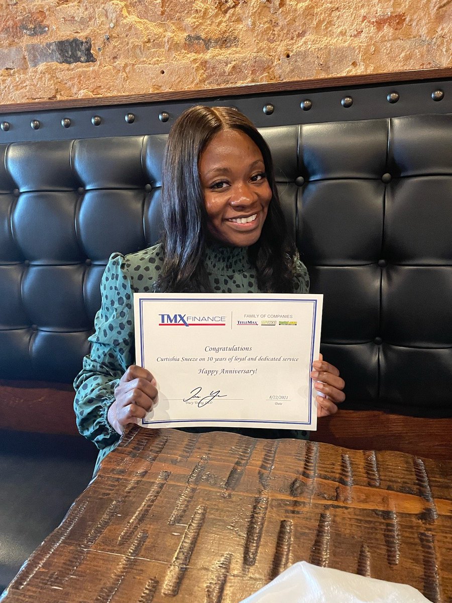 At <a href="/TMXCompanies/">TMX Companies</a> this is how we celebrate milestones!  Happy 10 year anniversary to Curtishia Sneeze <a href="/Norcross4955/">Curtishia Sneeze</a> and here's to many more! #tmxfamily <a href="/JimVaughanTMX/">Jim Vaughan</a> <a href="/BruceCantrell6/">bruce cantrell</a>