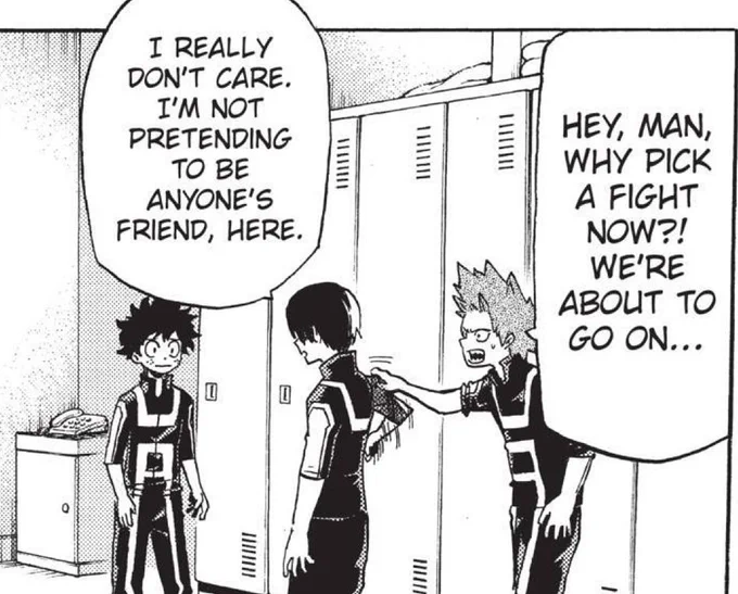 This is the line Sero was imitating btw, it left an impression on him lmaoooo. Dude is obsessed with Todoroki's character development  