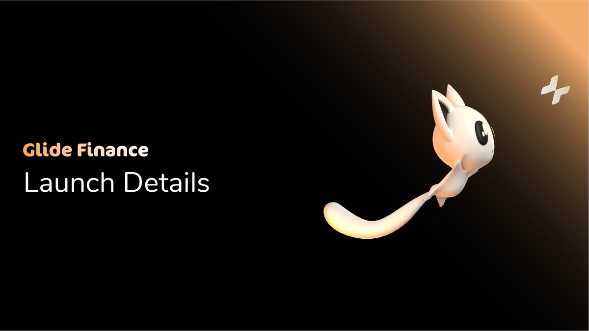 GlideFinance's tweet photo. Ready, set, $GLIDE!

We're pleased to announced our launch details. 

Site live: October 15th at ~18:00 UTC
Farming start: Block #9000000 (~October 20th 0:00 UTC)

For full details visit https://t.co/6Ii6Q8shJk

Our Telegram group is also open now! https://t.co/vJMXkN6osd

$ELA https://t.co/2HJgNI7Oia