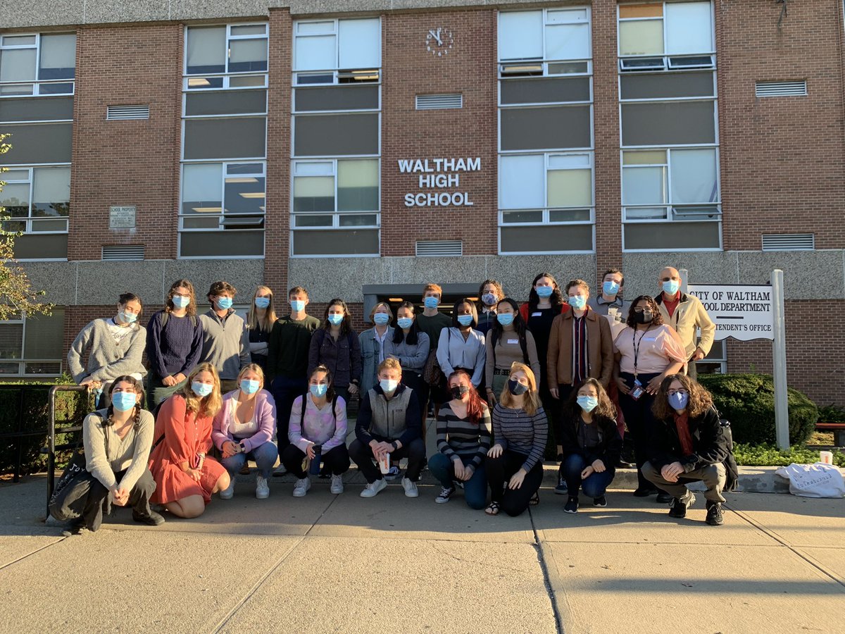 Great day talking to <a href="/TuftsUniversity/">Tufts University</a> undergrads and Professor Cohen about careers in education!  Our school is looking forward to working with this group throughout the fall <a href="/WalthamHS/">Waltham High School</a>