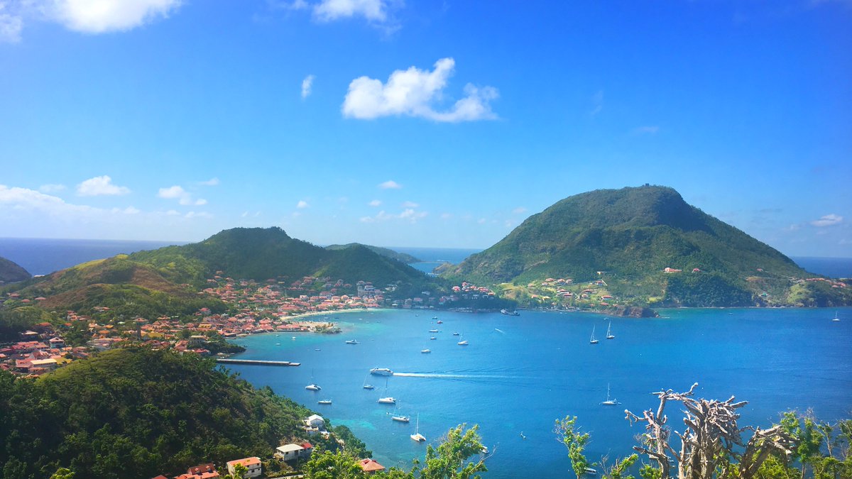 visitGuadeloupe's tweet image. This view of Les Saintes Bay never gets old!😍#RT if you agree #visitguadeloupe #unesco