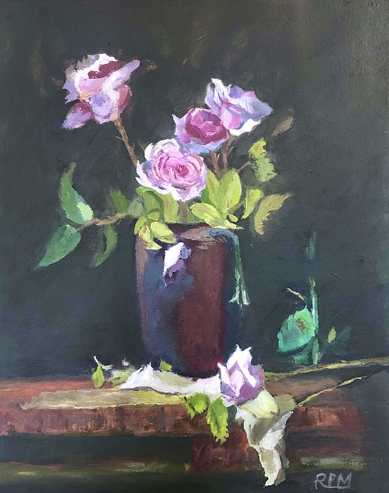 pmitchell's tweet image. New artwork for sale! - "Pink Roses in Pink Vase" - fineartamerica.com/featured/pink-… @fineartamerica