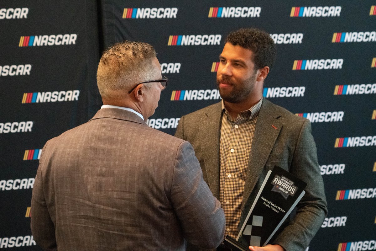 BubbaWallace's tweet photo. Humbled to be recognized with the National Series Driver Award at the NASCAR Drive for Diversity awards.

The work is never finished, excited for what's to come! https://t.co/iHjkU2DNPn