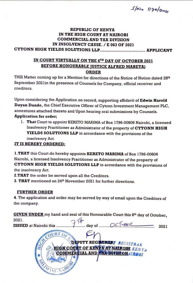OleItumbi's tweet photo. Dear @CytonnInvest is this TRUE? https://t.co/f1fUGhf8PO