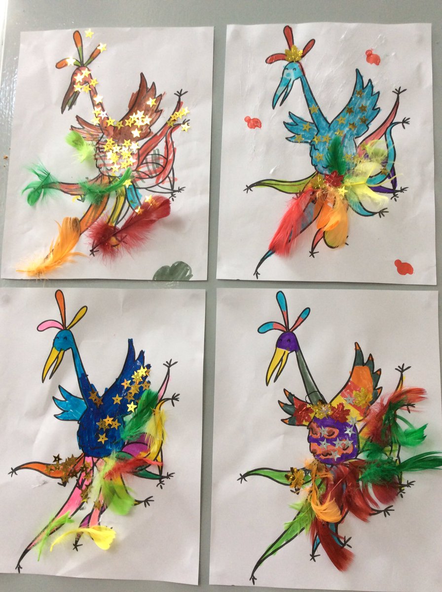 MrsTait1's tweet photo. P3b used the Enormous Crocodile by Ronald Dahl to show our adjective and WOW word skills @woodside_school #creativewords #funwithpensfeathersandpaint https://t.co/08pOmH5nYz